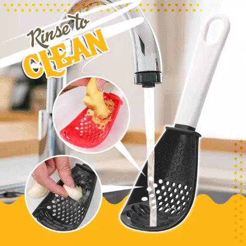 Potato Garlic Press Colander Spoon