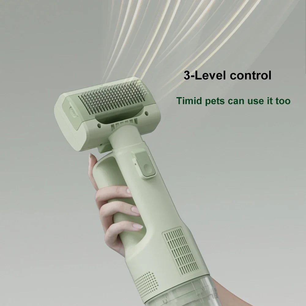 5-in-1 Cordless Pet Grooming Vacuum Brush