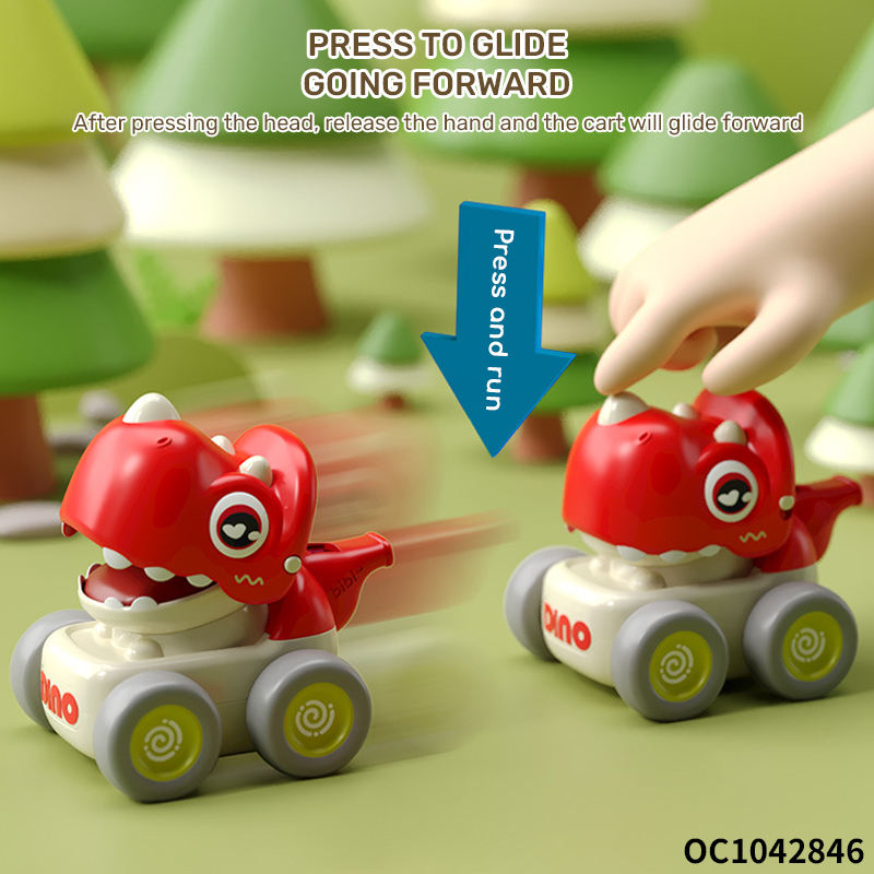 Press & Go Whistle Animals Car Toy