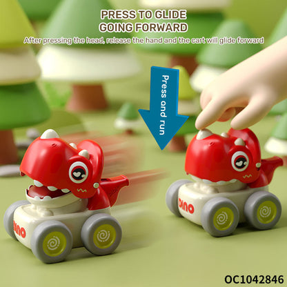 Press & Go Whistle Animals Car Toy