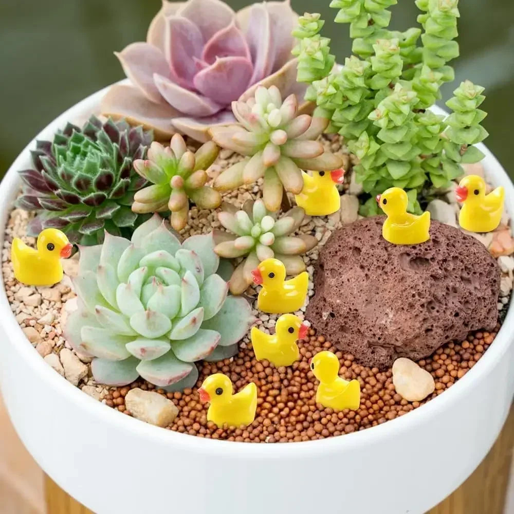 Miniature Resin Ducks (Pack Of 10)