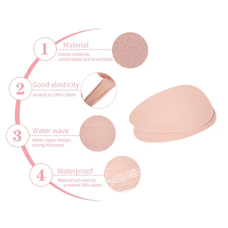 Waterproof Silicone Adhesive Nipple Cover Pull Up