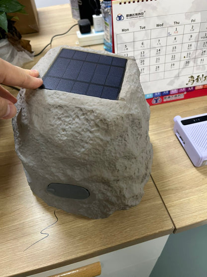Wireless Solar Powered RGB Rock Speaker