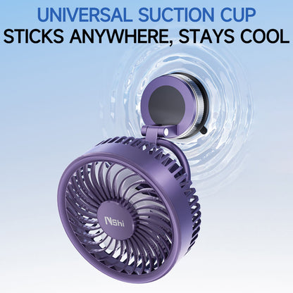 360 Degree Adjustable Head Suction Cup Fan