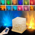 Led 3d Ocean Wave Projector Night Lamp Water Ripple Light Northern ...