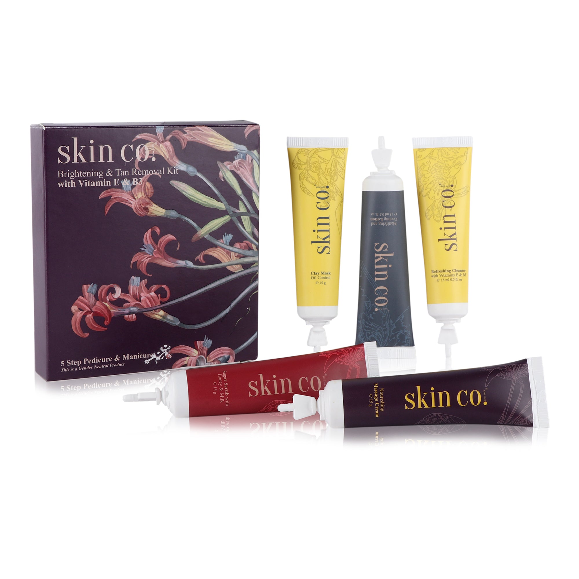 Skin Co. Nyc Brightening Tan Removal Pedicure Manicure Spa Kit