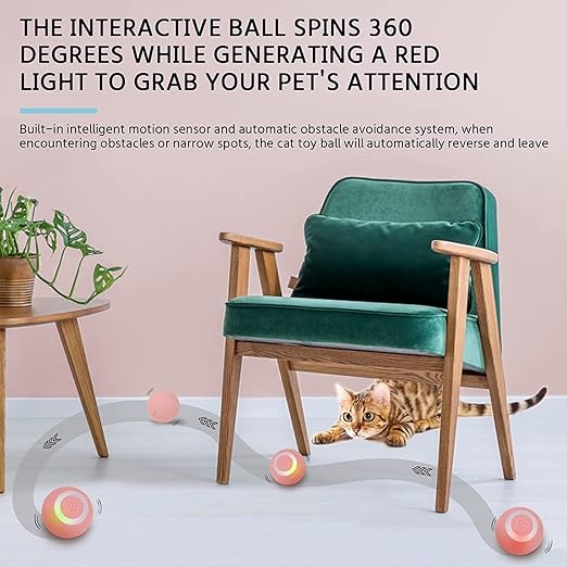 Cat Toy Ball Intelligent Funny Cat Ball 360 Degree Pack Of - 1