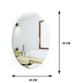 Combo Of Oval Shape Square Shape Mirror Pack Of 2