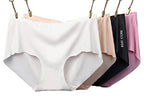 Womens Ice Silk Blend Invisible Lines No Show Hipster Panty Pack Of...
