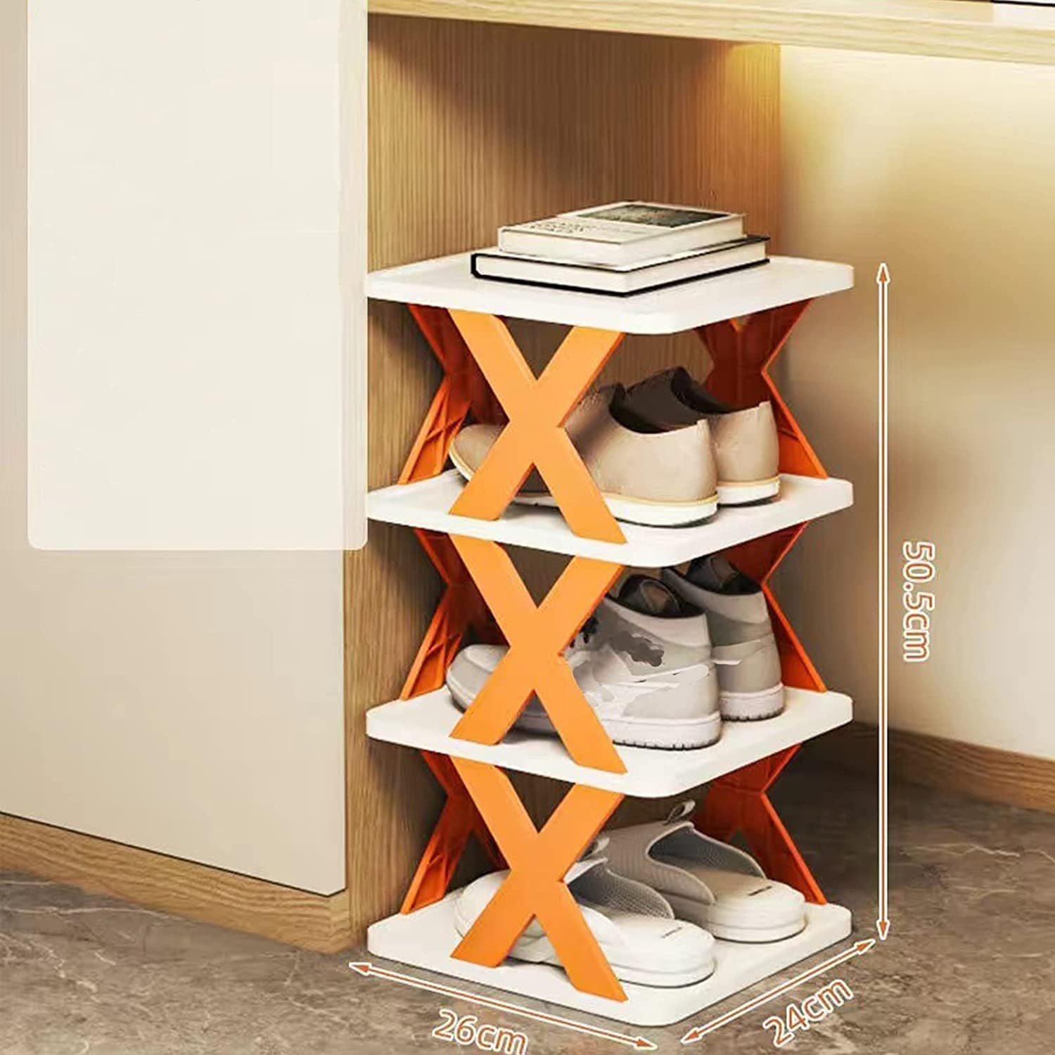 Foldable Shoe Rack - Space-saving Multicolor Organizer