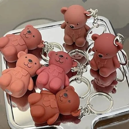 Lip Tint, Bear Keychain Long Lasting Creamy Texture Matte Lipstick ...