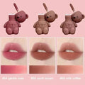 Lip Tint, Bear Keychain Long Lasting Creamy Texture Matte Lipstick ...