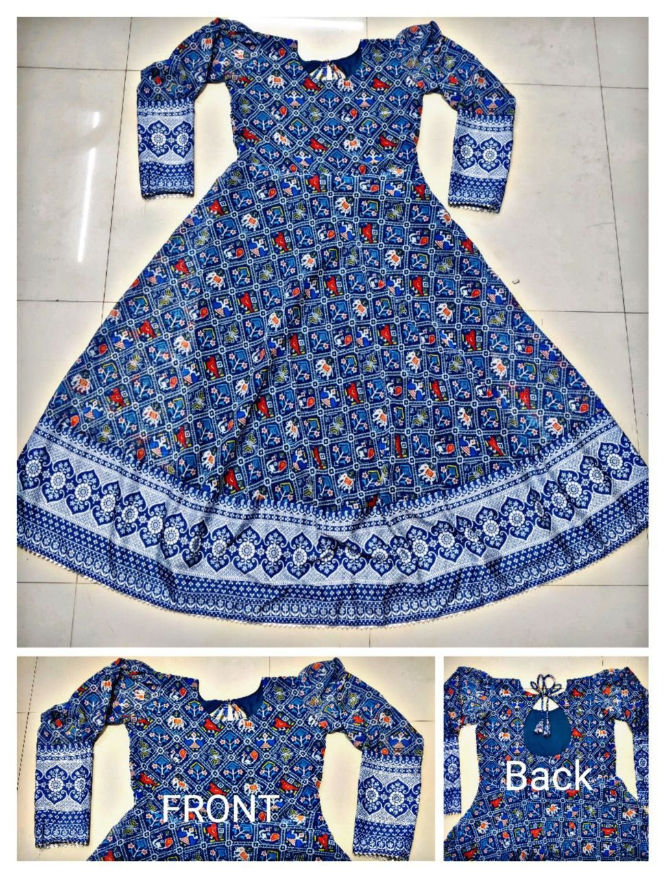 Stylish Fancy Trendy Printed Georgette Gown For Women For Party Wed...
