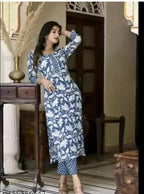 Womens Floral Round No Dupatta Kurta Sets