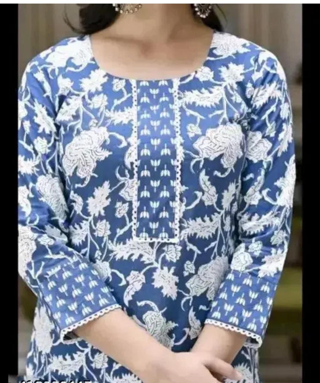 Womens Floral Round No Dupatta Kurta Sets