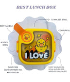 Baby Food Box With Spoon Scissor