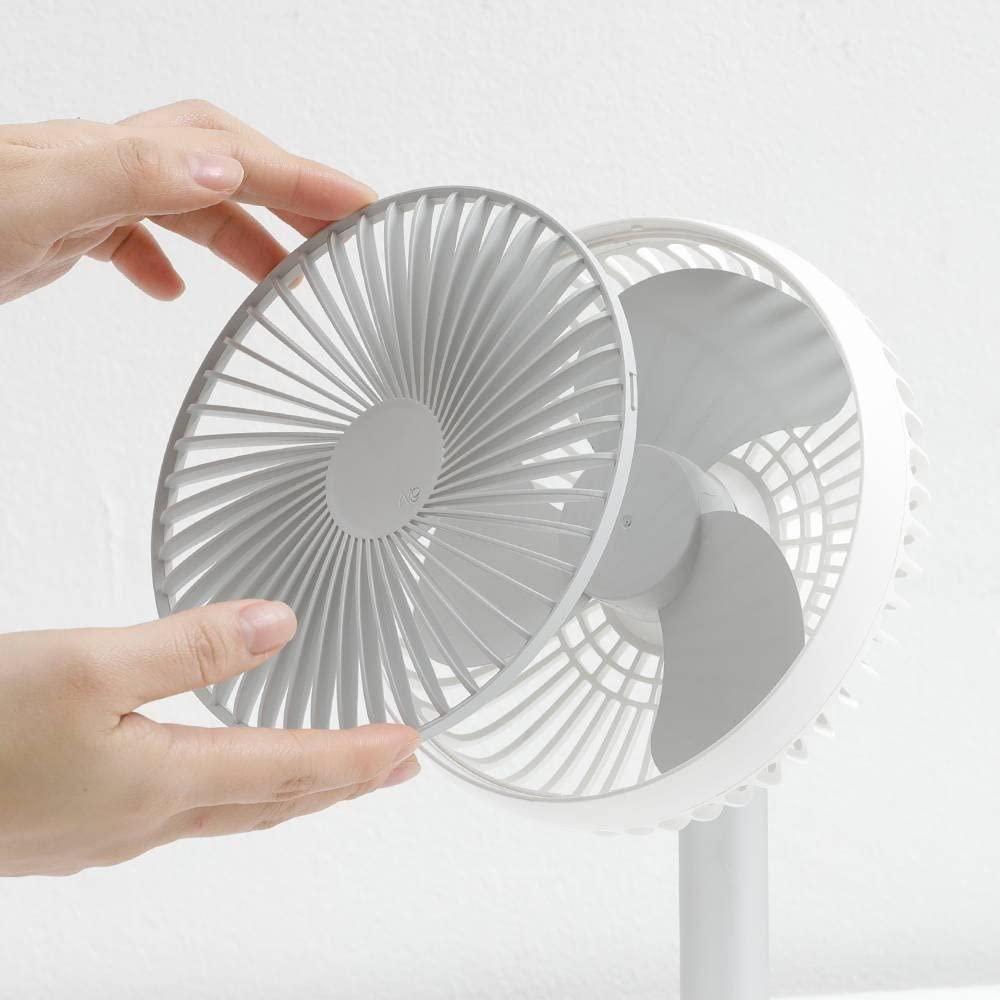 Portable Folding Fan, Rechargeable Standing Pedestal Usb Fan, 3 Spe...