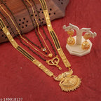 Mangalsutra Combo Deal Gold Plated Necklace Pandent Mangalsutra 30 ...