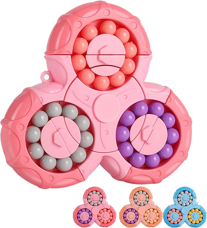Magic Bean Brain Teaser Finger Spinner Toy Hand Spinner Stress Anxi...