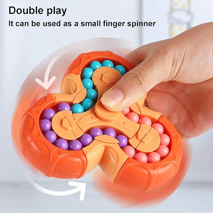 Magic Bean Brain Teaser Finger Spinner Toy Hand Spinner Stress Anxi...