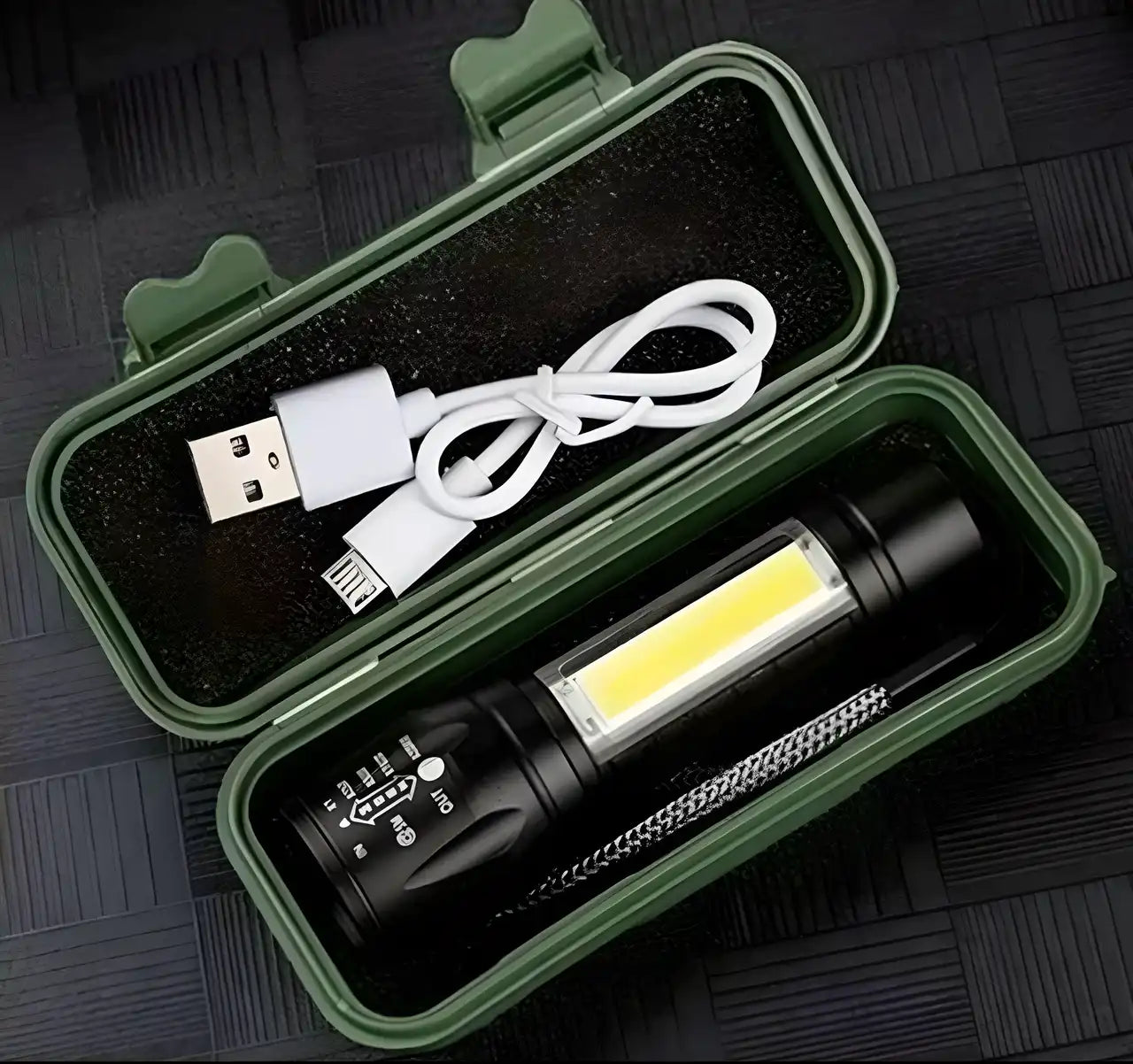 Pocket Size Mini Portable Xpe Cob Led Tactical Flashlight