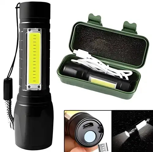 Pocket Size Mini Portable Xpe Cob Led Tactical Flashlight