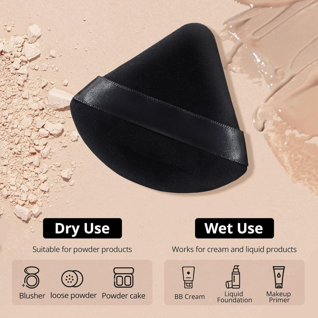 Triangle Powder Puffs For Face Powder Makeup Puff For Loose Pack Of 1
