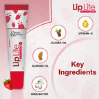 Lip Lite Strawberry Moisturising Lip Balm 15g Pack Of 8