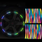 Reflective Car Wheel Decorative Stripe Stickers, Night Safety Warni...