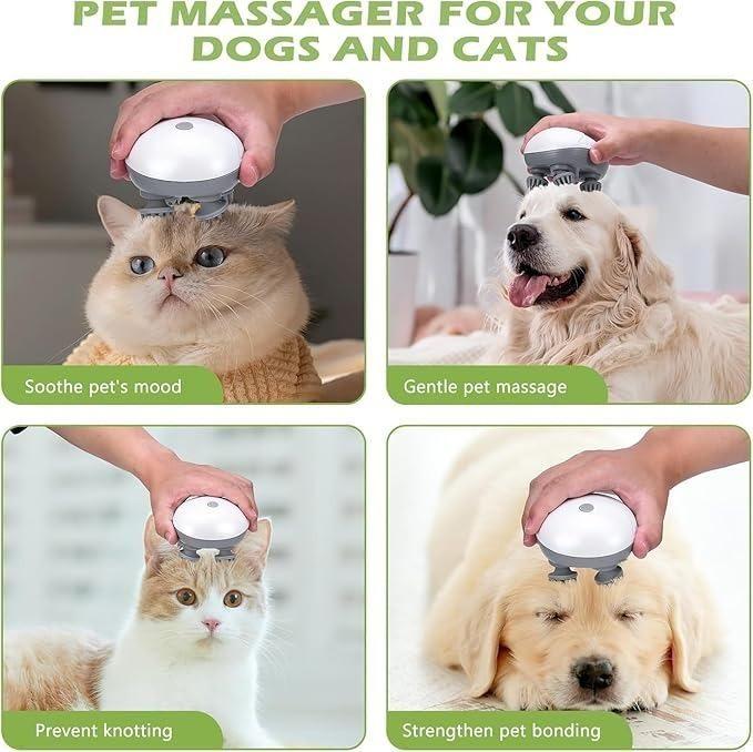 Electric Pet Cat Massager - Silicone Vibration Massager