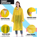 Waterproof Rain Coat_hooded Universal Outdoor Water Resistant Porta...