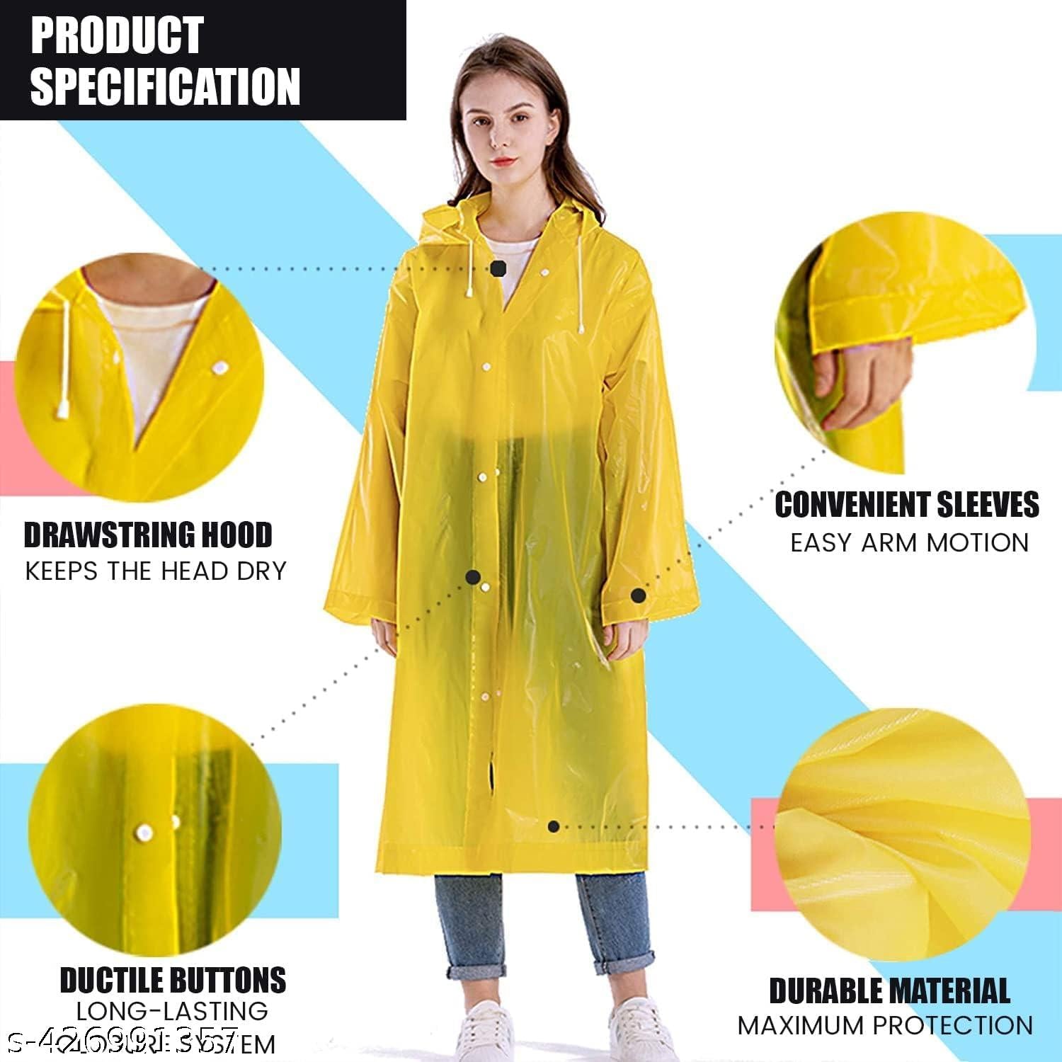 Waterproof Rain Coat_hooded Universal Outdoor Water Resistant Porta...