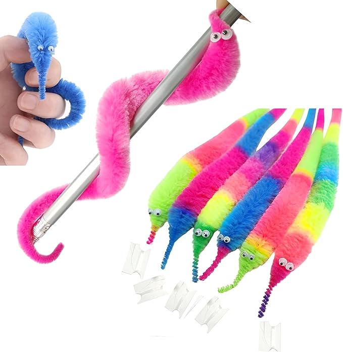 Magic Worm Toys Versatile Fidget And Tools Ideal For Increasing Focus Magic Kit For Kids And Adults, Multicolor