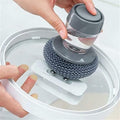 Soap Dispensing Dish Brush With Built-in Liquid Storage - Kitchen C...
