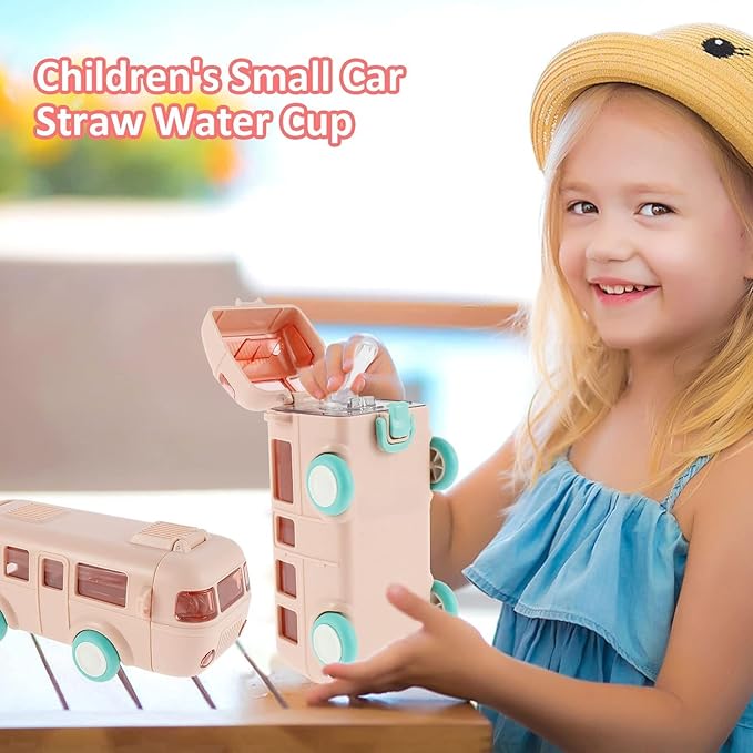 Contemporary 2-in-1 Toy Bus For Kids With Water Bottle,bus Shaped W...