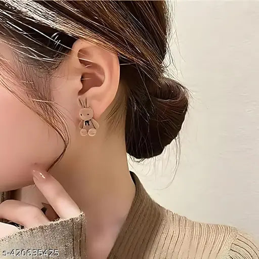 Stud Earrings Fashion Korean Earrings For Women Girls Cute Jewelry ...