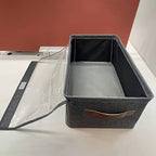 Folding Storage Boxes With Lid, Large Clear Collapsible Stackable S...