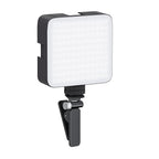 Camera Video Light With Clip And 3 Cold Shoe Connectors 120 Led Bea...