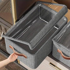 Folding Storage Boxes With Lid, Large Clear Collapsible Stackable S...
