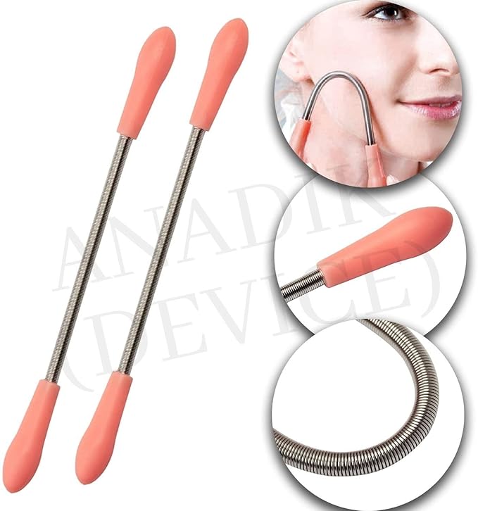 Facial Hair Spring Remover Stick Removal Threading Beauty Tool Epil...