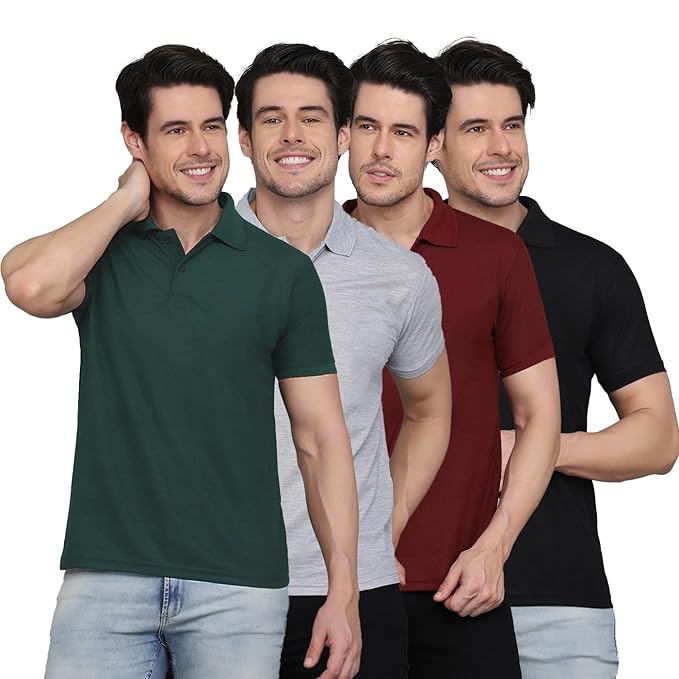 Pack Of 4 Polo Neck Vason