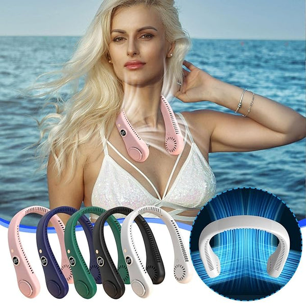 Neckband Portable Air Conditioning Neck Cooler Cooling Ventilator S...