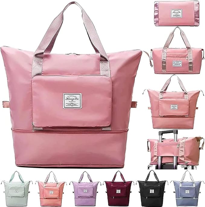Expandable Folding Travel Bag For Women, Luggage Bag For Travel Mul...