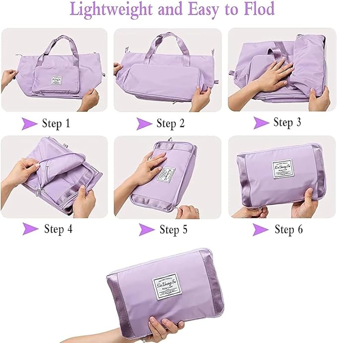 Expandable Folding Travel Bag For Women, Luggage Bag For Travel Mul...