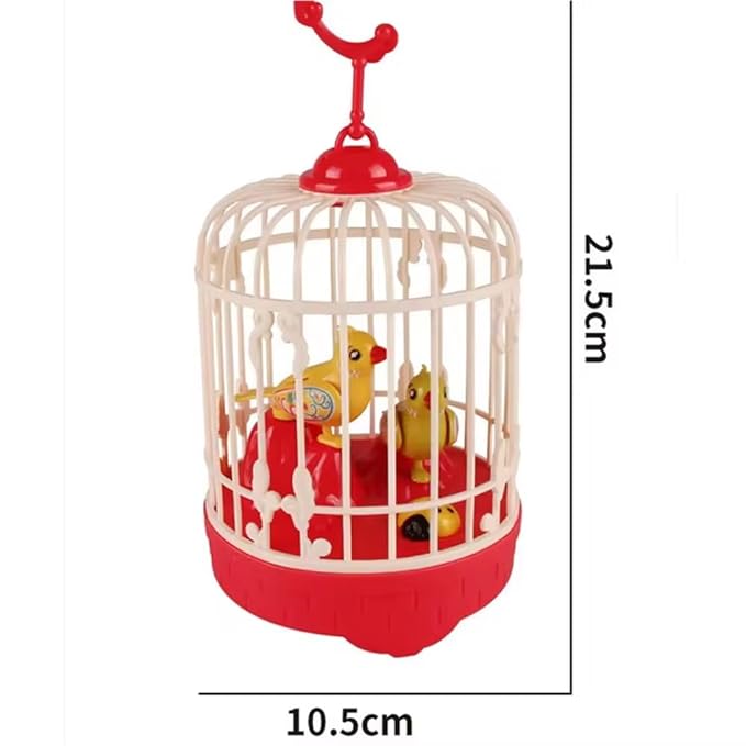 Lovely Talking Bird Cage For Kids With Light And Music Voice Contro...