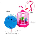 Lovely Talking Bird Cage For Kids With Light And Music Voice Contro...