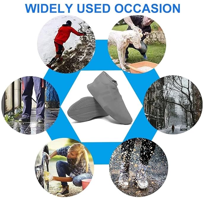 Waterproof Shoe Covers Reusable Silicone Cover Shoes Rain Boots For...