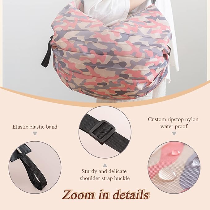 Foldable Shopping Bag Portable Large Capacity Reusable Grocery Bag ...