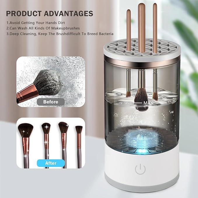 Electric Makeup Brush Cleaner Dryer Machine - One Button Operation