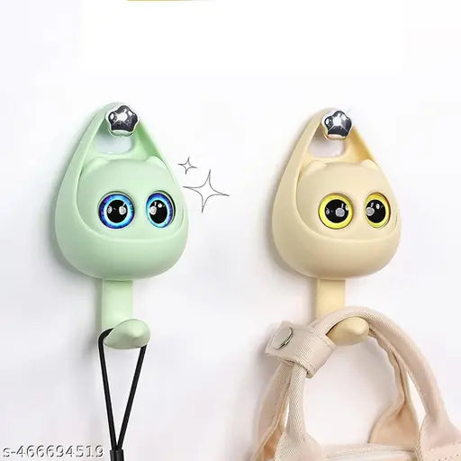 Cat Eye Wall Hook – Decorative Adhesive Hook For Hanging Bags, Clot...